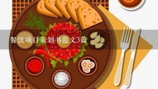 餐饮项目策划书范文3篇