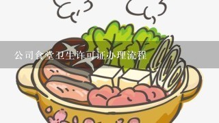 公司食堂卫生许可证办理流程