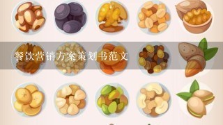 餐饮营销方案策划书范文