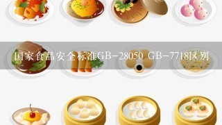 国家食品安全标准GB-28050 GB-7718区别